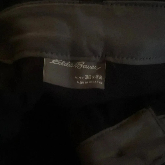 Eddie Bauer Fleece lined tech pants Black Size 36/32 #8 - Picture 11 of 13